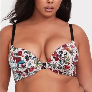 Torrid tattoo print push up bra